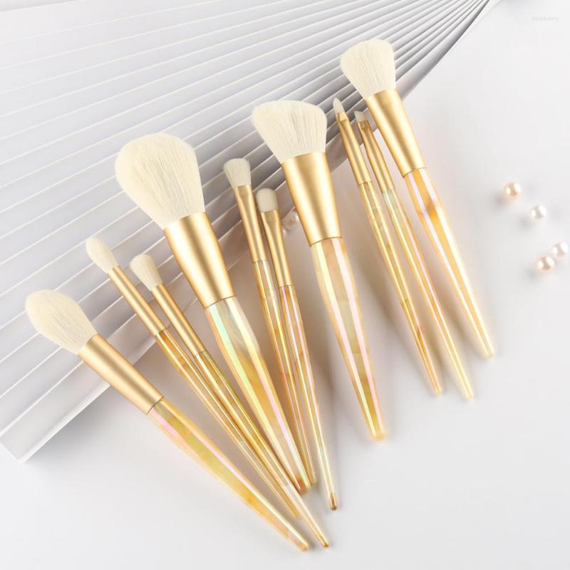 

Makeup Brushes 10 Piece Jade Brush Soft And Fluffy Hair Contour Eye Shadow Powder Beauty Tool Mix