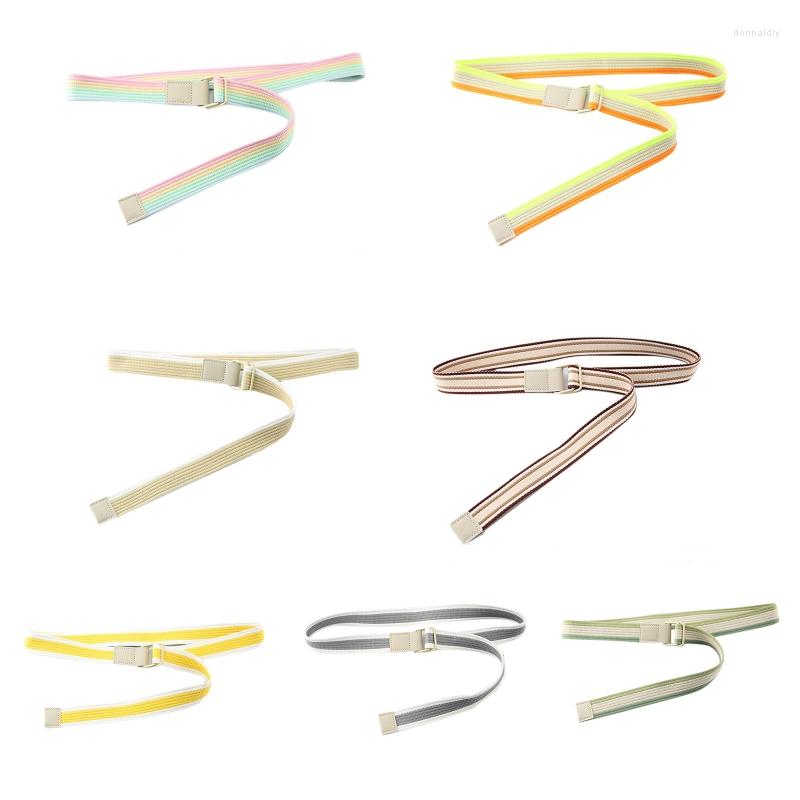 

Belts Y51E Canvas Waistband Belt Women Jeans Decorative Shaping Girdle, Black