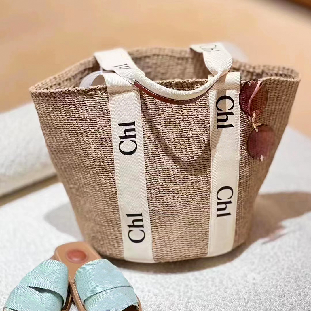 

Designer Straw basket summer beach Bags Cross body raffias Shoulder bag Purse womans mens luxury handbag canvas clutch large Casual tote Canvas Woody shopping bags