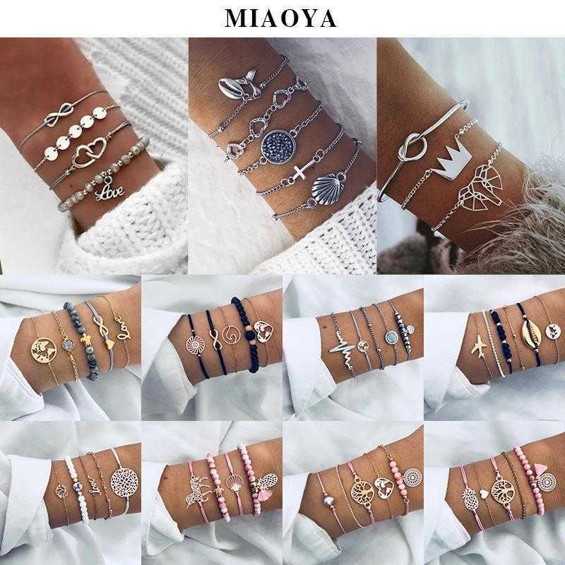 

Set Bracelet Strand Vintage Tassel Letter Beaded Turtle Bohemian Woven