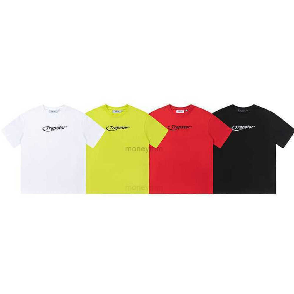 

Designer Fashion Clothing Tshirt Tees Trapstar Hyper Tshirt Embroidered Mens Womens Fashion Small Circle Neck Pure Cotton Simple Trend brand Luxury Casual Streetw, White
