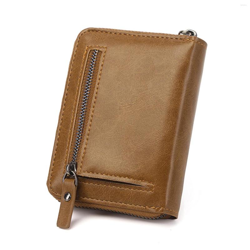 

Wallets Men's Multifunctional Large Bill Position Money Clip Fine Milled Quality PU Material For Business Trip 2023, Wine red