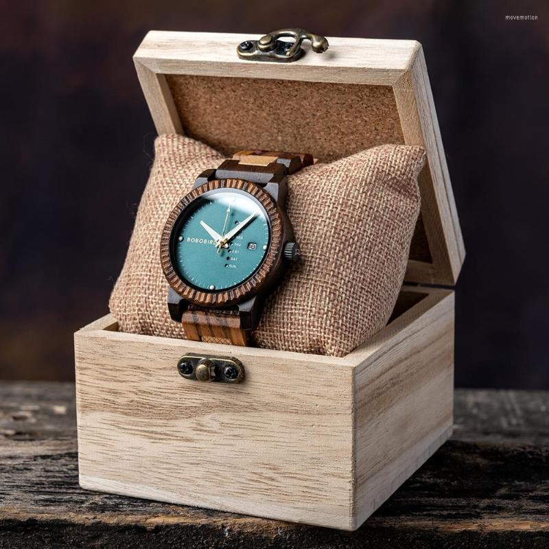 

Wristwatches Men's Watches Wood Man Wrist Watch For Men Quartz Wristwatch Male Timepieces BOBO BIRD Clock 2023 Drop, Gt132-3a