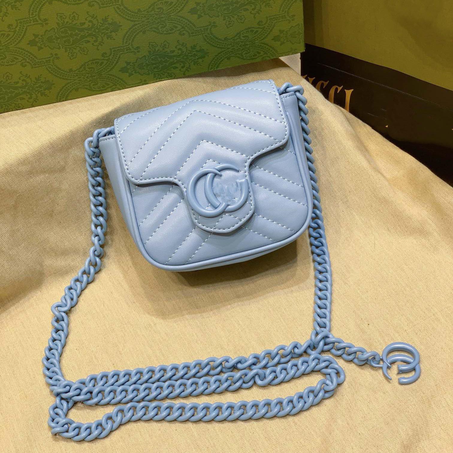 

designer bag marmont WOMEN luxurys designers bags real leather Handbags chain Cosmetic messenger Shopping shoulder bag Totes lady wallet purse, White
