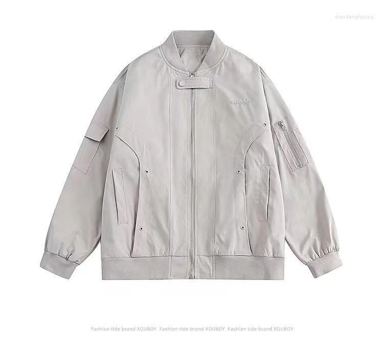 

Men' Jackets Baseball Uniform Windbreaker Men Loose And Versatile Man The Men' Flight Jacket High Street Spring Autumn Coats