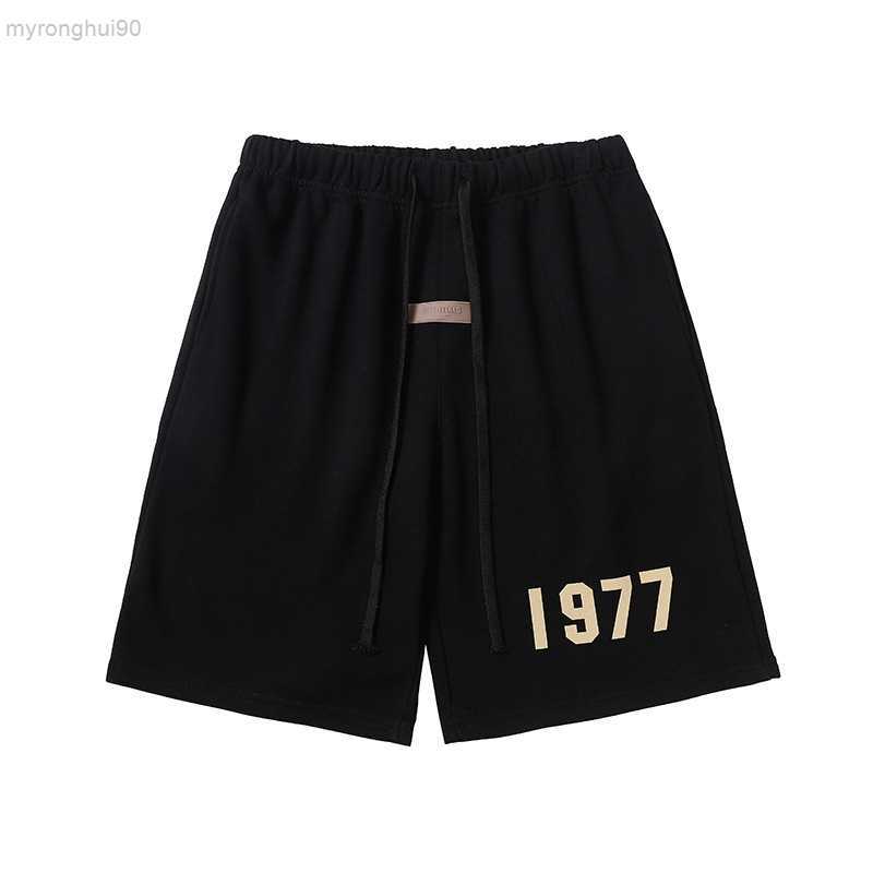 

Fear of Fog essentail shorts Season Double-thread 22s High Flocked Shorts VE0Z, Black