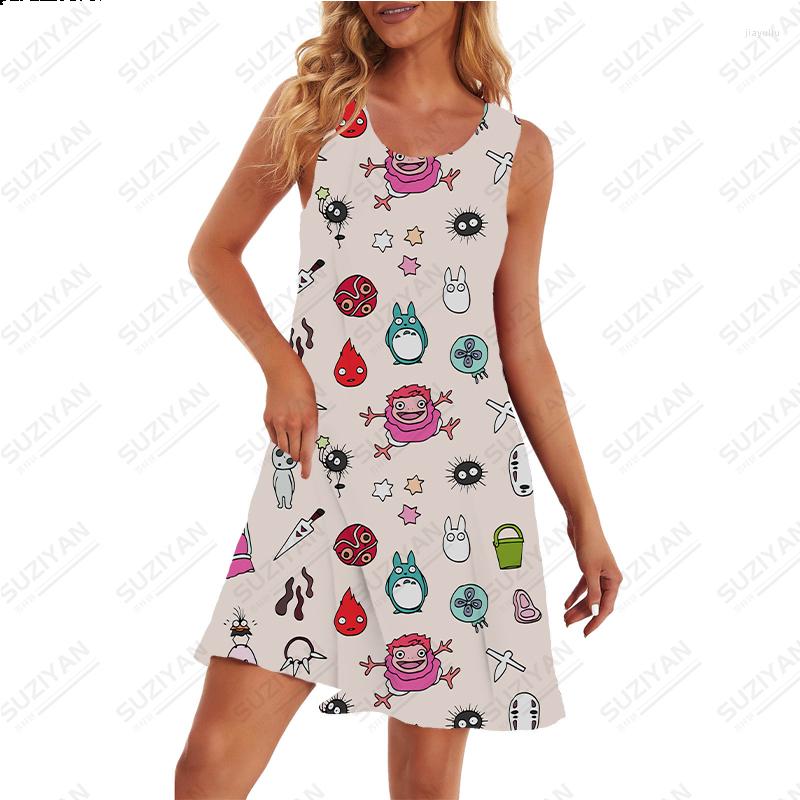 

Casual Dresses Women's Short Sleeve Round Neck Loose Large Sexy A-line Skirt 3D Printing Elegant Temperament Dress, Pm2338wh