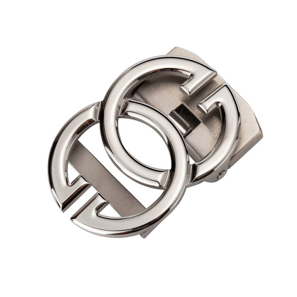 

304 Stainless Steel Brushed Shiny Automatic Buckle for Men's Belt Buckle, Wear-resistant and Allergy Resistant Head 3.55cmkojx