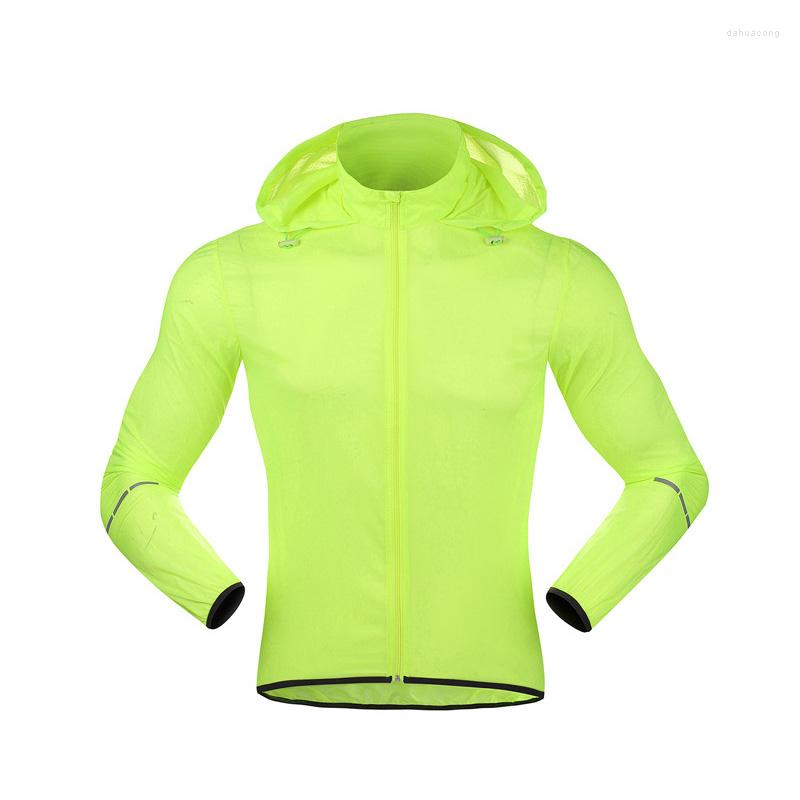 

Racing Jackets Cycle Clothing Men Cycling Jacket MTB Bicycle Bike Rain Raincoat Long Sleeve Outdoor Sport Windproof Windbreaker, Green