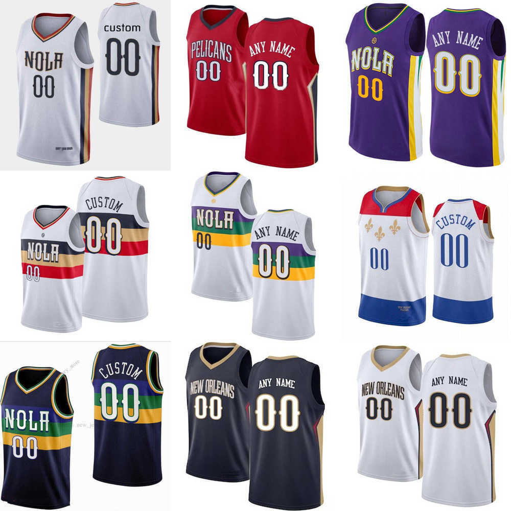 

Basketball Jersey Men Women Youth New Orleans''Pelicans''Custom 15 Jose Alvarado 9 Willy Hernangomez 22 Larry Nance Jr. 10 Jaxson Hayes 5 Herbert Jones, Color
