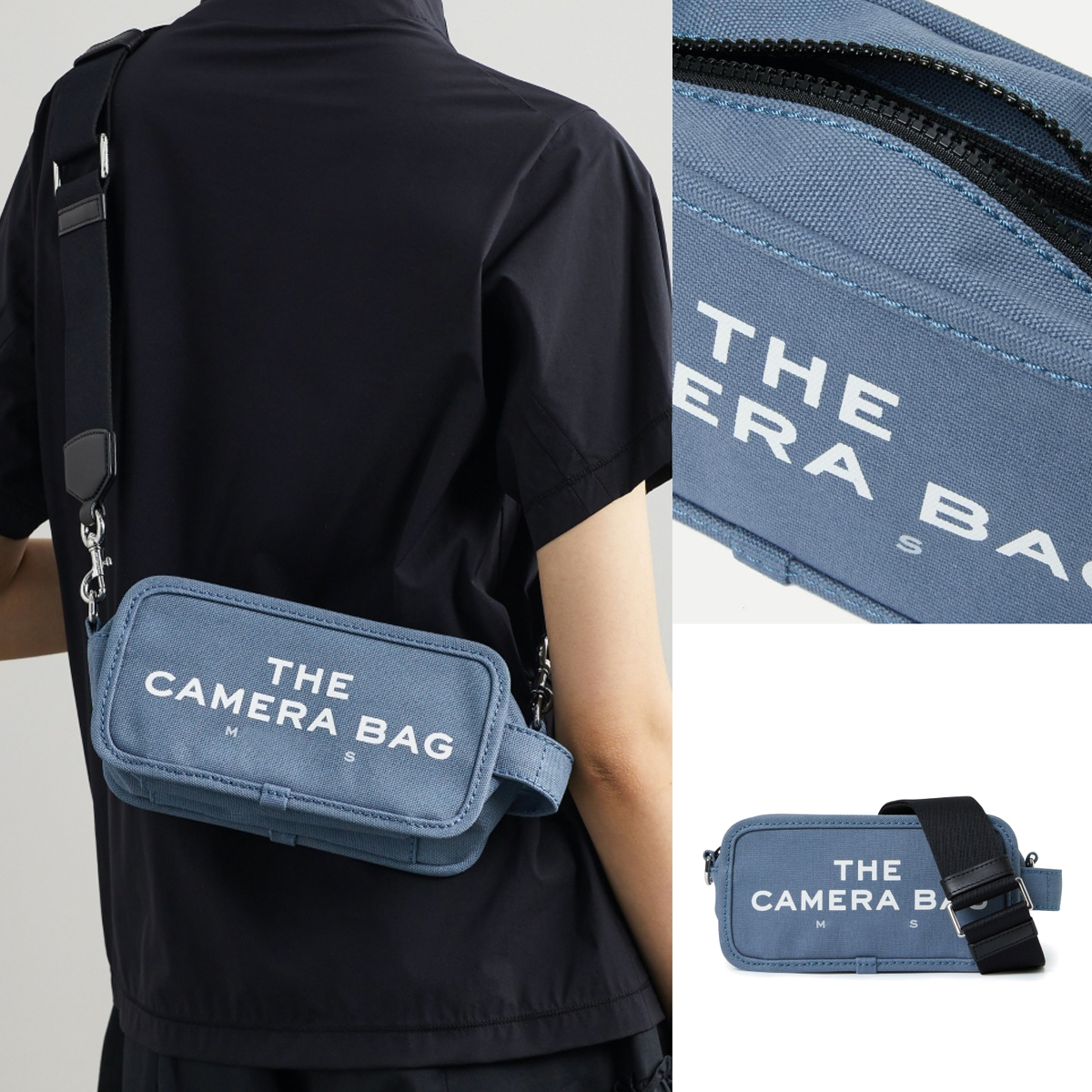 

marc jocobs the tote camera bag for Womens designer Luxury handbag marcie shoulder sling bags marc snapshot casual nylon canvas cross body envelope bags black purse