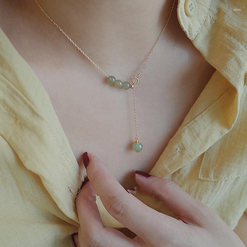 

Pendant Necklaces 2023 Vintage Tassel Round Bead Charm Necklace For Women Party Wedding Jewelry Boho Statement Choker Dz141