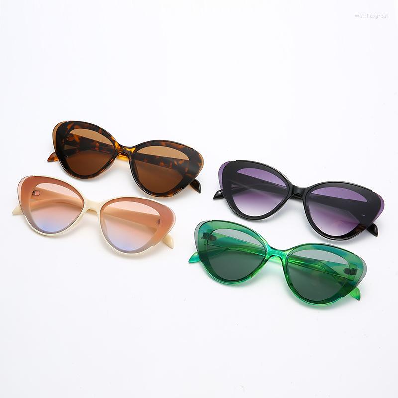 

Sunglasses Vintage Cat Eye Women Retro UV400 Protection Eyewear Fashion Trendy Streetwear 2023