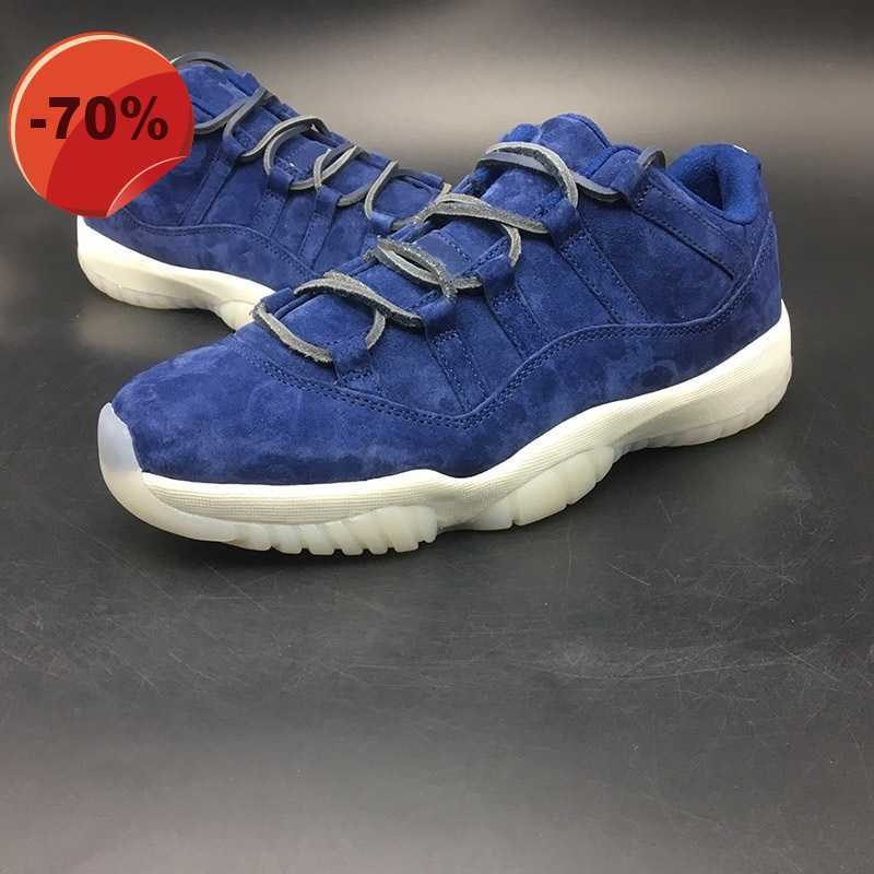

Sandals With Box New 11 Low re2pect men basketball shoes 11s jeter blue white mens sports Limited sneaker A