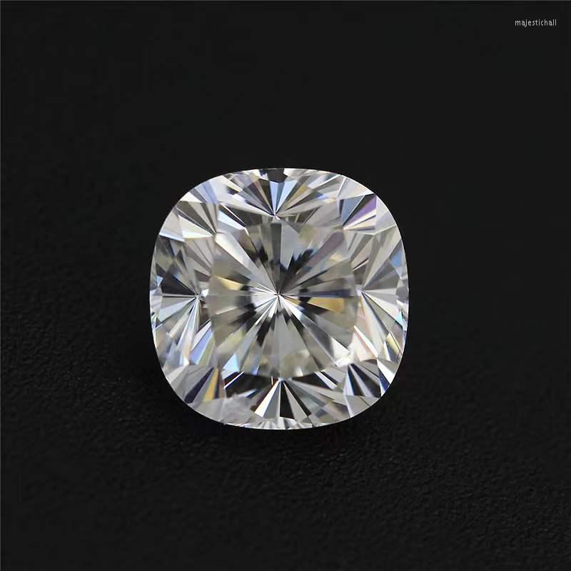 

Beads Real Super White 0.2-3ct D Color VVS1 Cushion Cut Moissanite Loose Stone Pass Diamond Lab Gemstone For Diy Jewelry Ring