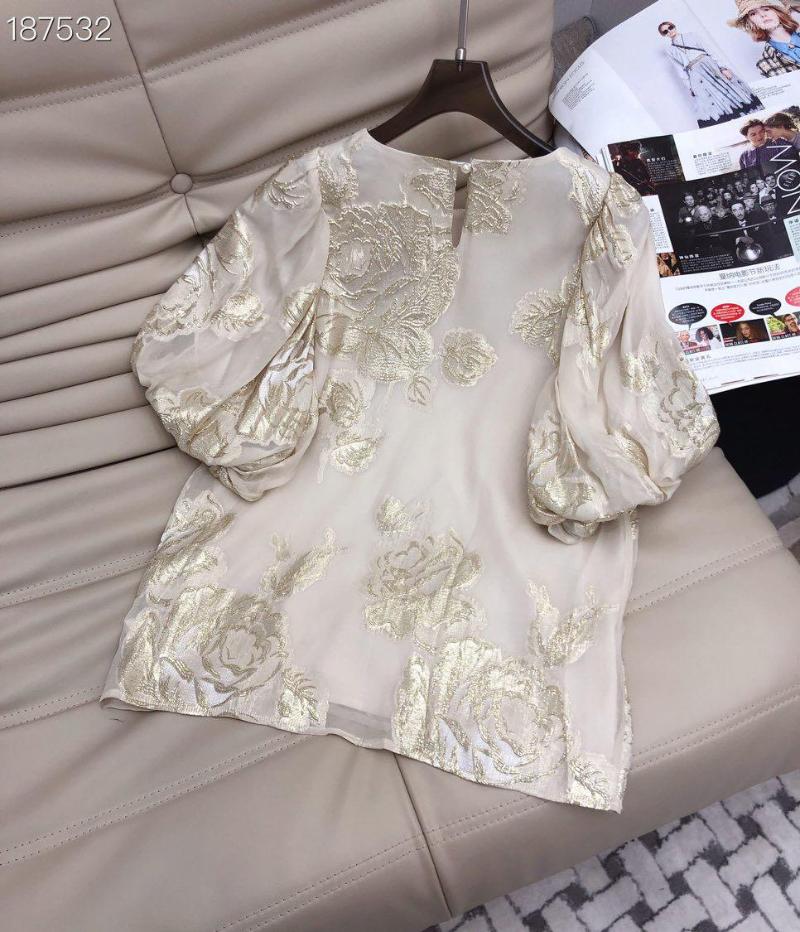 

Women' Blouses We0546 Fashion Women' & Shirts 2023 Runway Luxury European Design Party Style Clothing, Beige