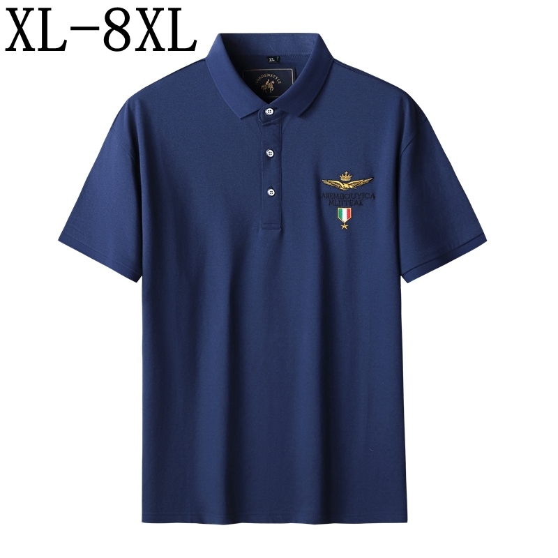 

Men's Polos  7XL 6XL Summer Fashion Embroidery Polo Shirt Men Short Sleeve Mens Casual Tshirts Breathable Male Shirts 230508, Green