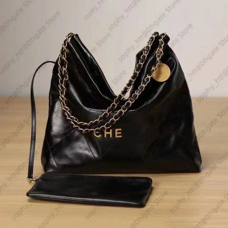 

Luxury Designer Lady Shopping Bag Handbag Travel Crossbody Shoulder Beach Bags Clutch Flat Tote bag Gold Silver Chain Womens mens Wallet lambskin handbags, Black-size: 16cm*17cm