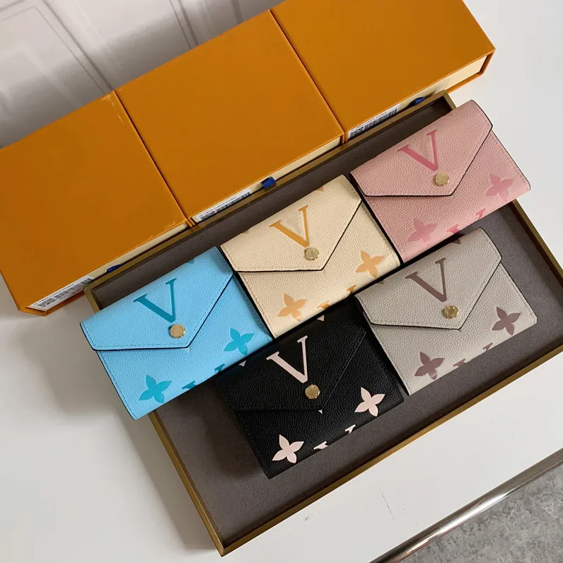 

Fashion M80968 Wallets Short Victorine Wallet Embossed Monograms Empreinte Luxury Designer Pallas Purse Card Holder Zippy Coin Purses With Original Box, Extra fee (are not sold separately)