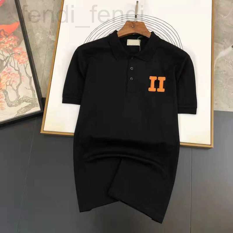 

Men's Polos luxuriousLarge men polo shirt hms designer tshirt man sweatshirt H embroidered business casual Short Sleeve T-shirt mens sports pullover tee 4xl 5xl ZJ1J, Black