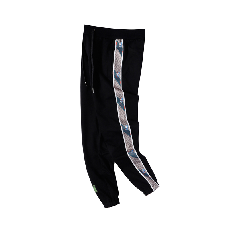 

Mens Designer Long Pants Fashion Print Drawstring Joggers Pants for Men Sweatpants Sports Trouser, 02