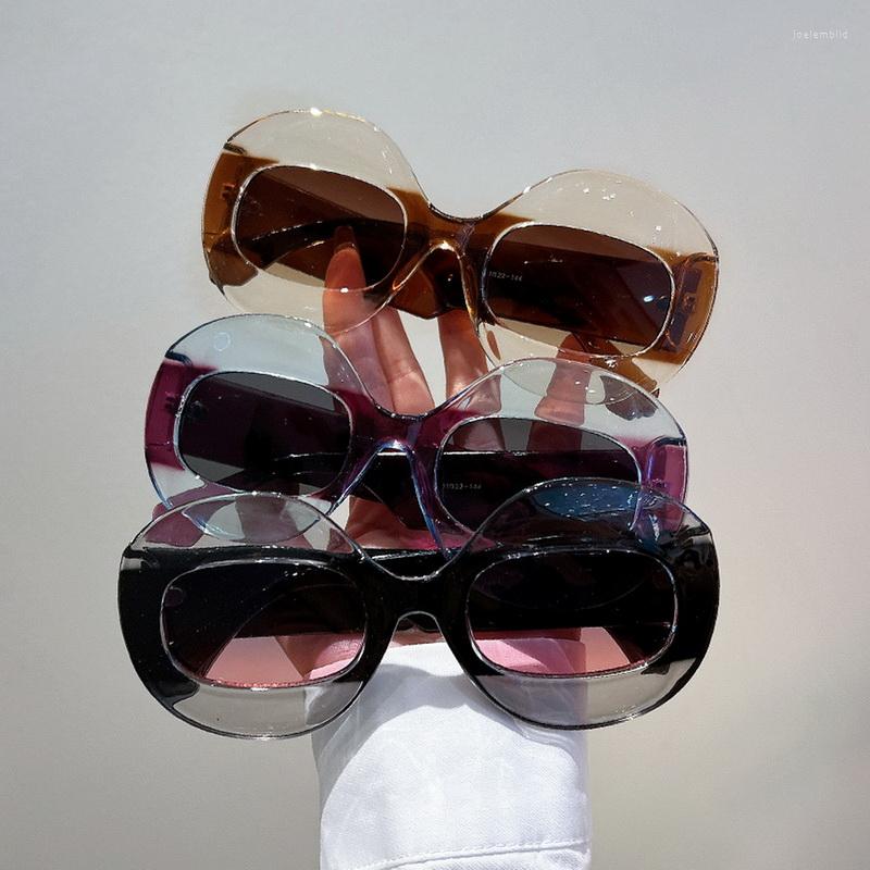 

Sunglasses Oversized Oval Women Fashion Hip-hop Multicolor Sun Glasses Eyewear Design UV400 Shades