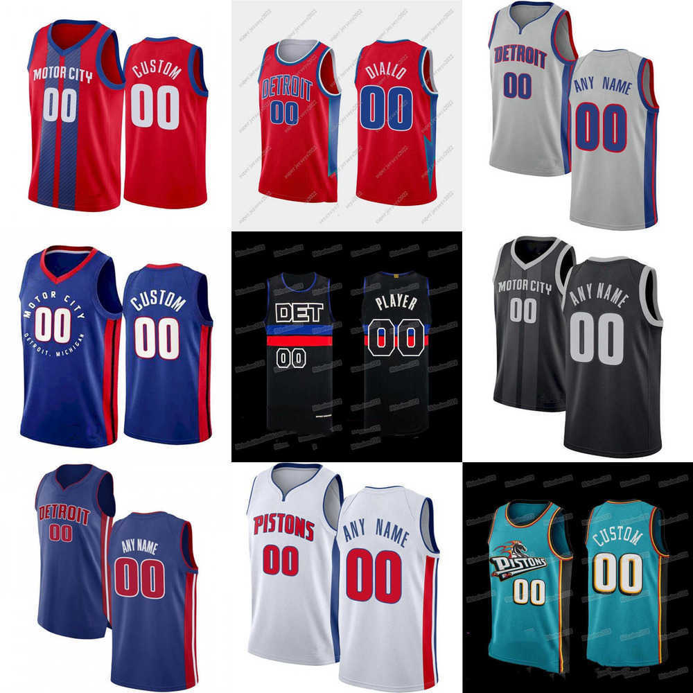 

2023 Basketball Jersey Mens Womens Youth Detroit''Pistons''Custom 2 Cade Cunningham 41 Saddiq Bey 35 Marvin Bagley III 23 Jaden Ivey 0 Jalen Duren, Color