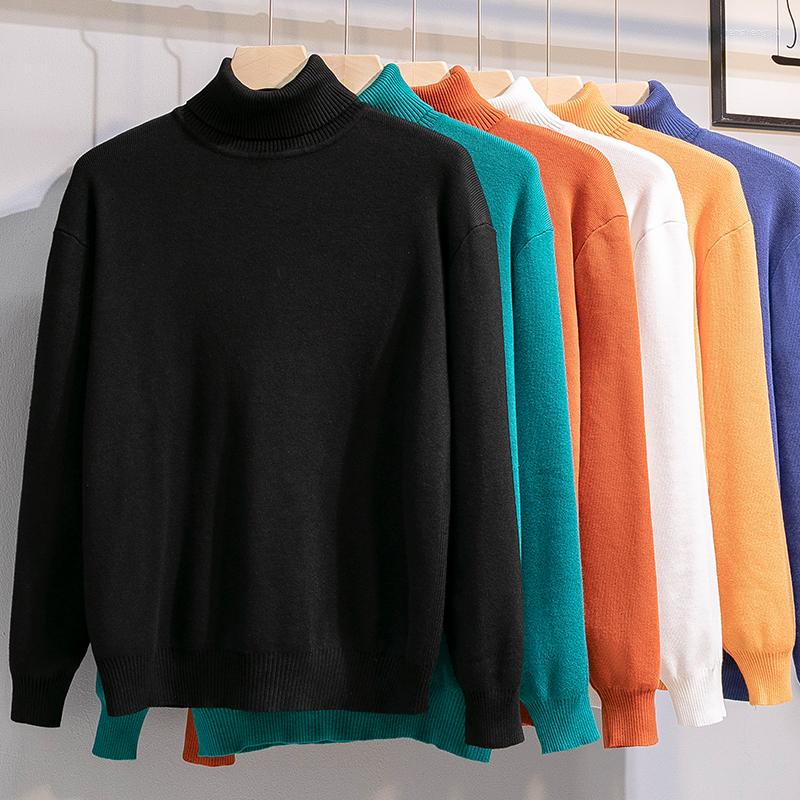 

Men's Sweaters Versatile Men's Color Sweater High-neck And Solid Winter Autumn Japanese, Pb372-9