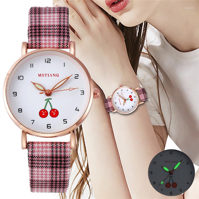 

Wristwatches 2023 Watch Women Fashion Casual Leather Belt Watches Simple Ladies' Small Dial Quartz Clock Dress, A-1h4