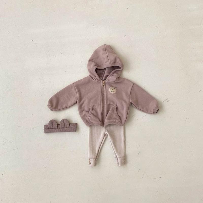 

Jackets Outerwear Coat Jacket Hooded Zipper Solid Regular Cotton Fashion Simple Cute Comfortable Spring Autumn Girls Unisex, Beige