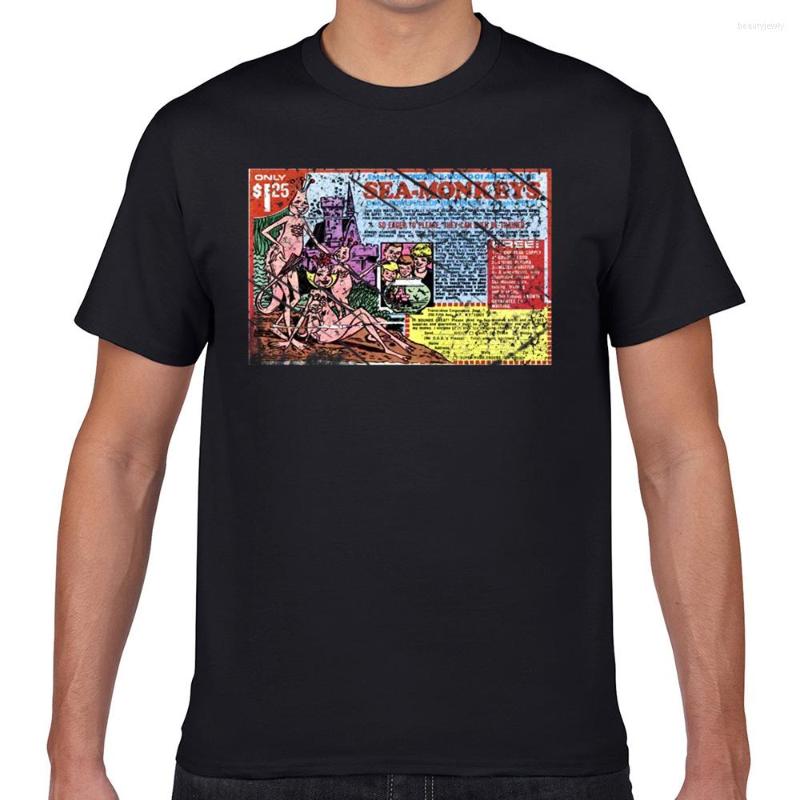 

Men' T Shirts Tops Shirt Men Vintage Seamonkeys O-Neck Geek Custom Male Tshirt XXXL, Yellow