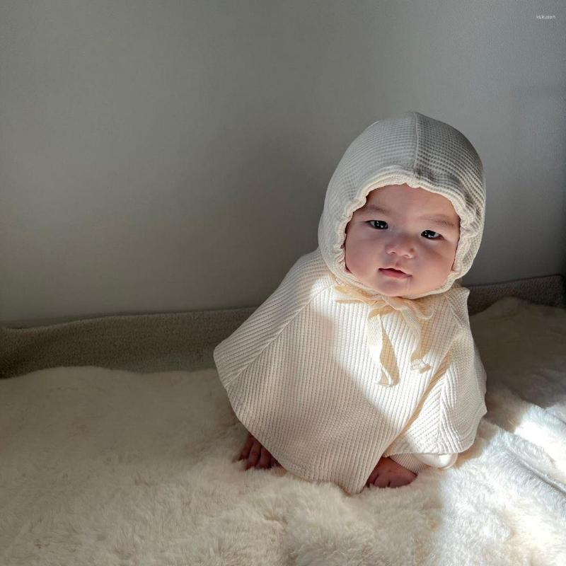 

Jackets Baby's Top Windproof Children's Cloak Baby Onesie Out With, Creamy-white