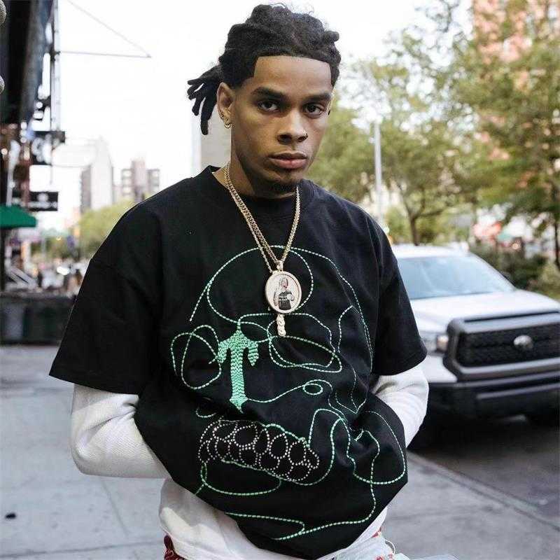 

Designer Fashion Clothing Tshirt Tees Trapstar Rider Embroidery Tshirt Embroidery t Skull Short Sleeve Mens Womens Summer Short Sleeve t Luxury Casual Cotton Stree, Black