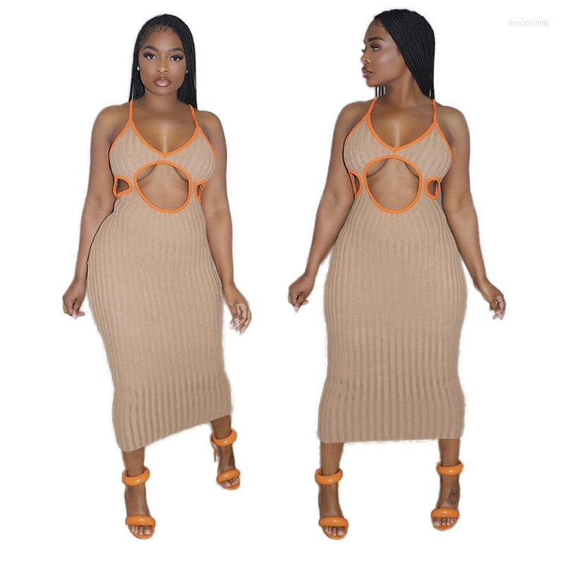 

Women's Swimwear Beach Dress Women Summer 2023 Swimsuit With Cover Up Set Substituting Hollow Out Sexy Solid Polyester Maxi For Suit Pareo, Light brown