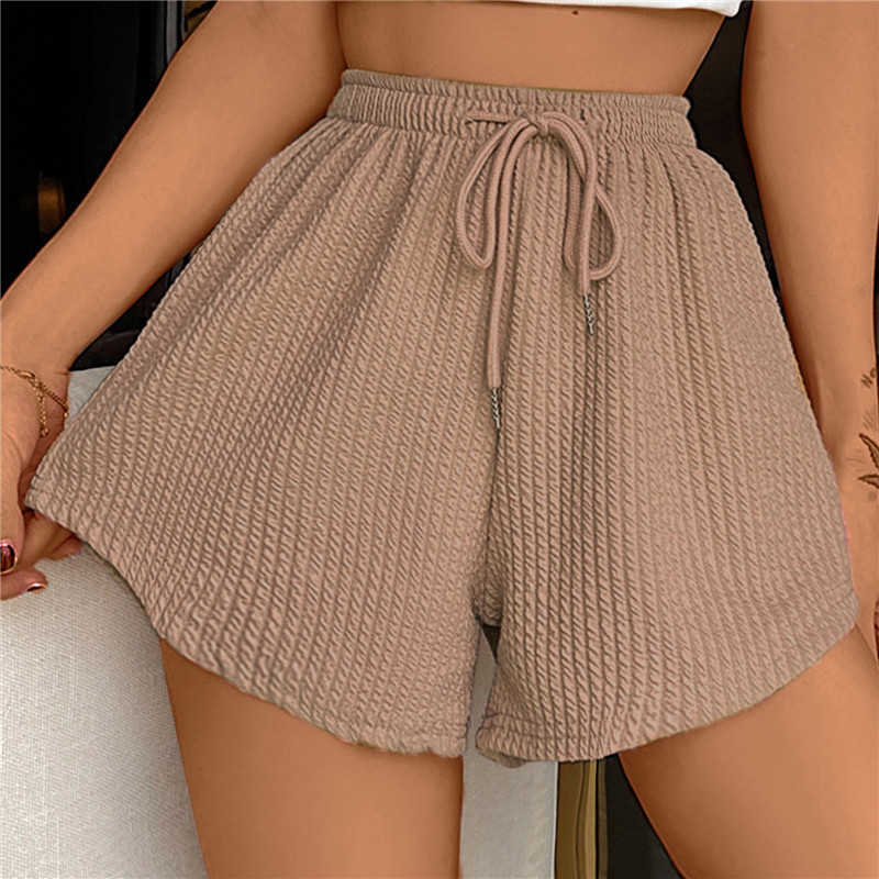 

Women's Shorts Women Shorts Casual Jogging Running Fitness Trouser Large Size High-Waist Loose Lady Elastic Streetwear Fashion Sports Pants AA230508, Apricot beige