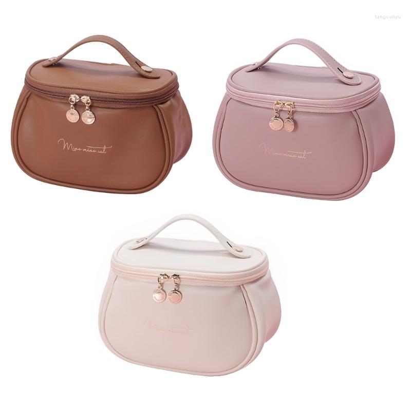 

Cosmetic Bags Large Capacity Makeup Bag Women Toiletries Organizer Waterproof Storage Cases Portable Travel Pouch Gift Q1JD, Milk white