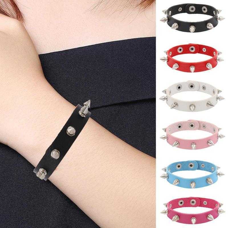 

Street Shot Punk Rivet Bracelet Nightclub Fashion Couple Ornament Exquisite Single Row