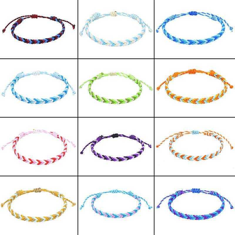 

Selling Carrying Strap Taiwan Wax Bracelets Line Beach Surfing Waterproof Hand Weaving Bracelet Wholesale