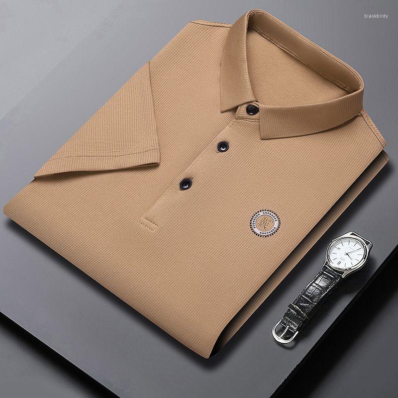 

Men's Polos 2023 Summer Men Polo Shirts Short Sleeve Tshirts Tops For, Yellow
