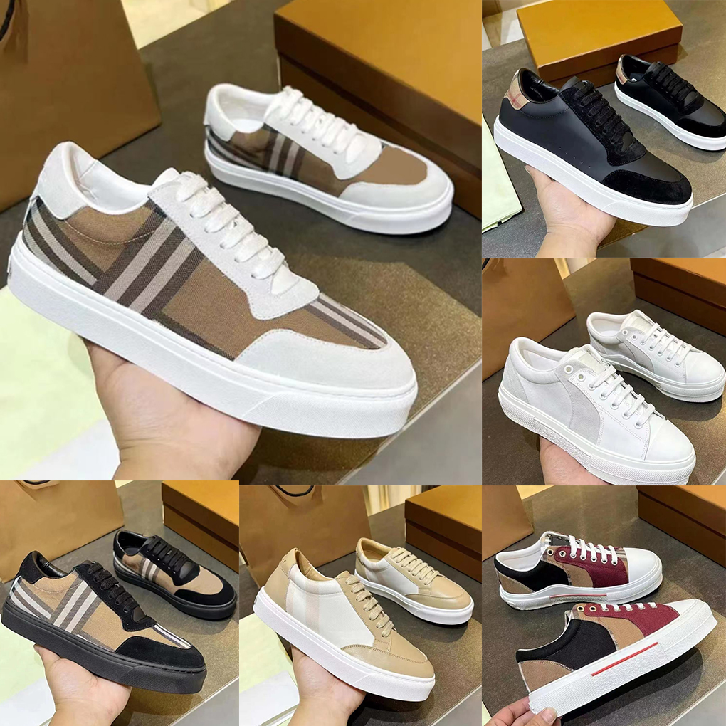 

Designer Sneakers Men Shoes Canvas Casual Shoess Check Shoe Vintage Striped Sneaker Men Women Trainers Espadrilles Leather Sneakers
