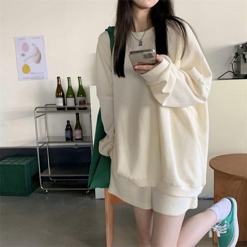 

Women's Hoodies Women Clothing Casual Basic Sweatshirt Round Neck Loose Baggy Long Sleeve Pullovers Oversized Harajuku Streetwear Top, Black