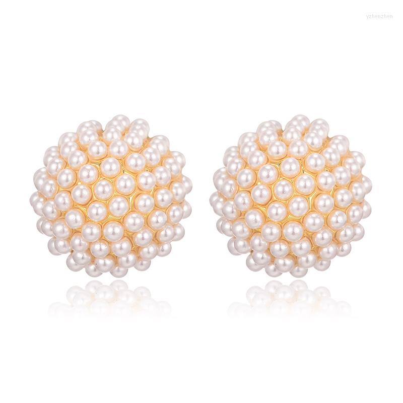 

Stud Earrings Arrival Oval Pearl For Women Fashionable Sensitive Ears Intimate Pearls Brinco Bijoux Elegant Female Ear Jewel