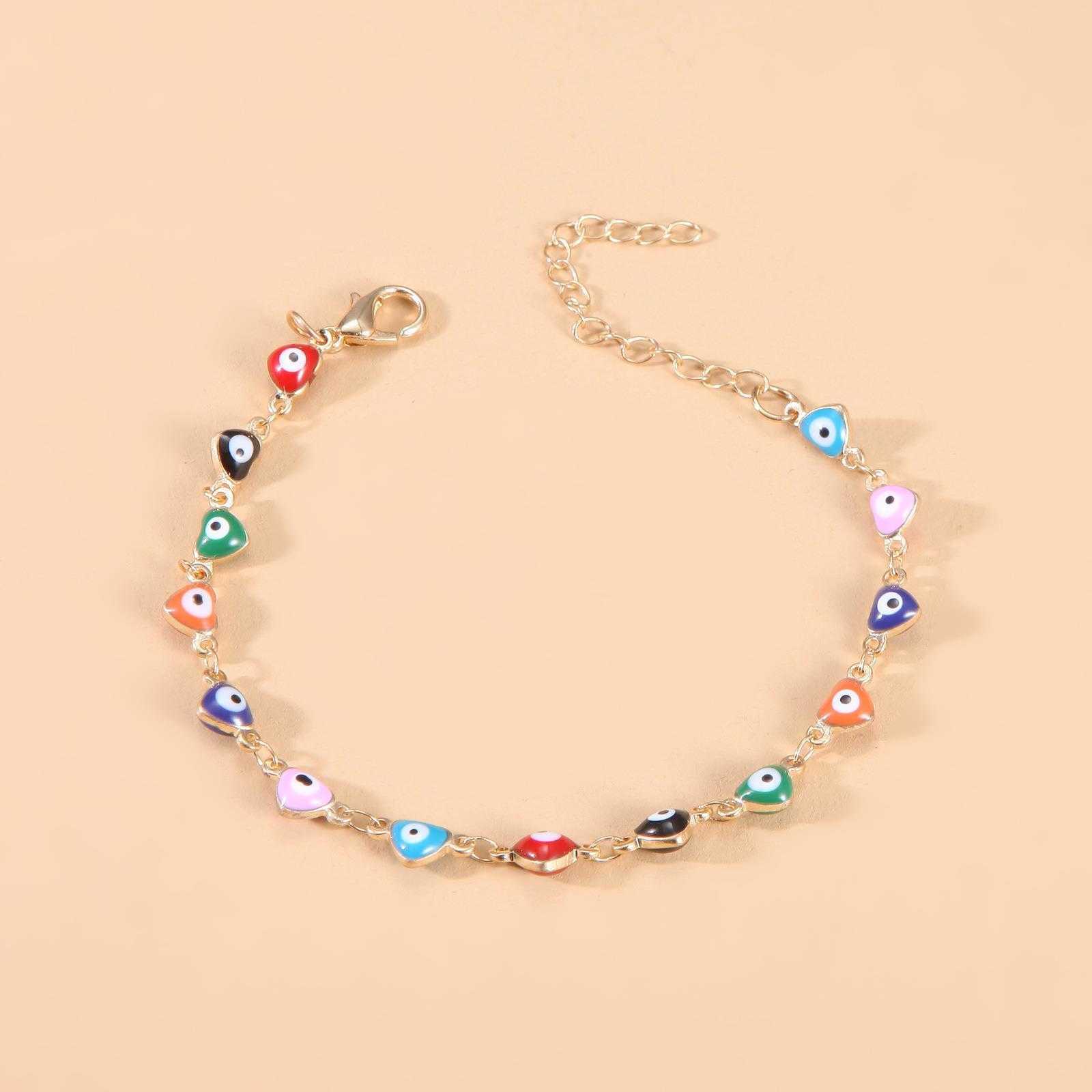 

Products Trendy Bracelet Fashion Gold Plated Alloy Drop Oil Eye Wholesale For Women