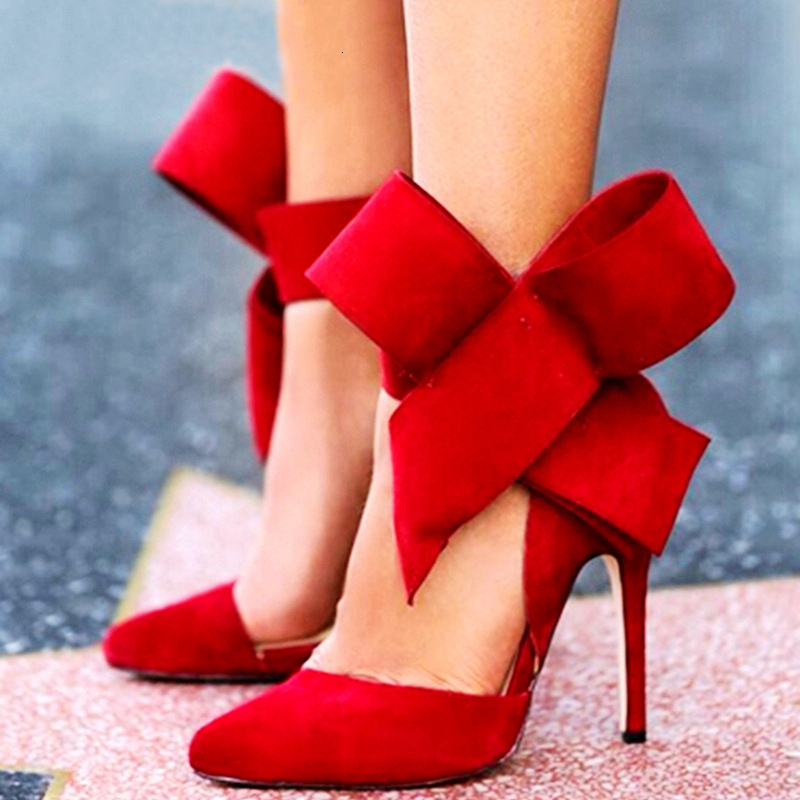 

Height Increasing Shoes Comemore Stilettos Summer Large Size 43 Bow Luxury High Heels Sandals Ladies Black Red Party Pumps Dress Woman Mules 230508