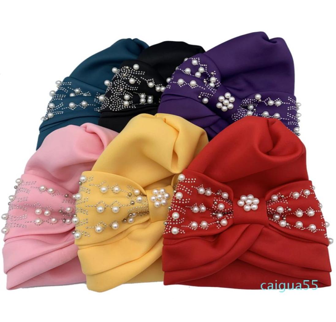 

Fashion Ready to Wear Turban Caps for Women Beading Head Wraps Bonnet Female Headscarf Hat Muslim Hijab Cap Turbante Mujer5143399