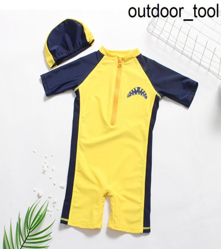 

27Year Children039s Swimwear Boys Cartoon Shark Surfing suit One Piece Bathing Suit Toddler Baby Boy039s Beach wearSW360 K8640007