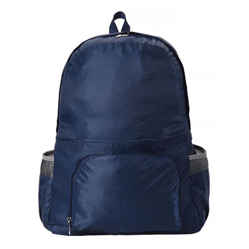 

Backpack Multifunctional Camping Foldable Adjustable Strap Solid Waterproof Travel Bags Outdoor Polyester, Black