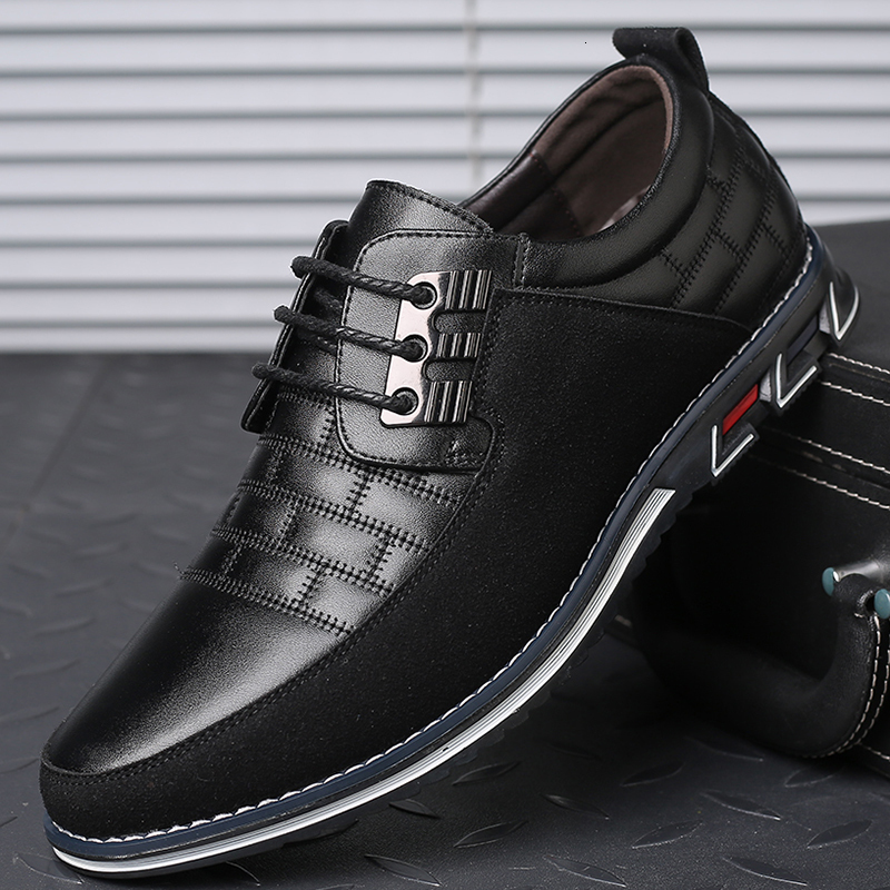 

Dress Shoes Big Size Brand Men Casual Shoes Fashion Classic Casual Men Leather Shoes Black Breathable Business Men Shoes Casual 230509, Blue