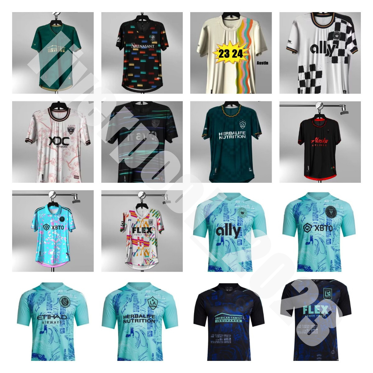 

23 24 MLS Atlanta United soccer jerseys One Planet Earth Day Parley Special 2023 2024 Austin FC LA Galaxy Charlotte LAFC Inter St. L ouis City Miami football shirt VELA, 19