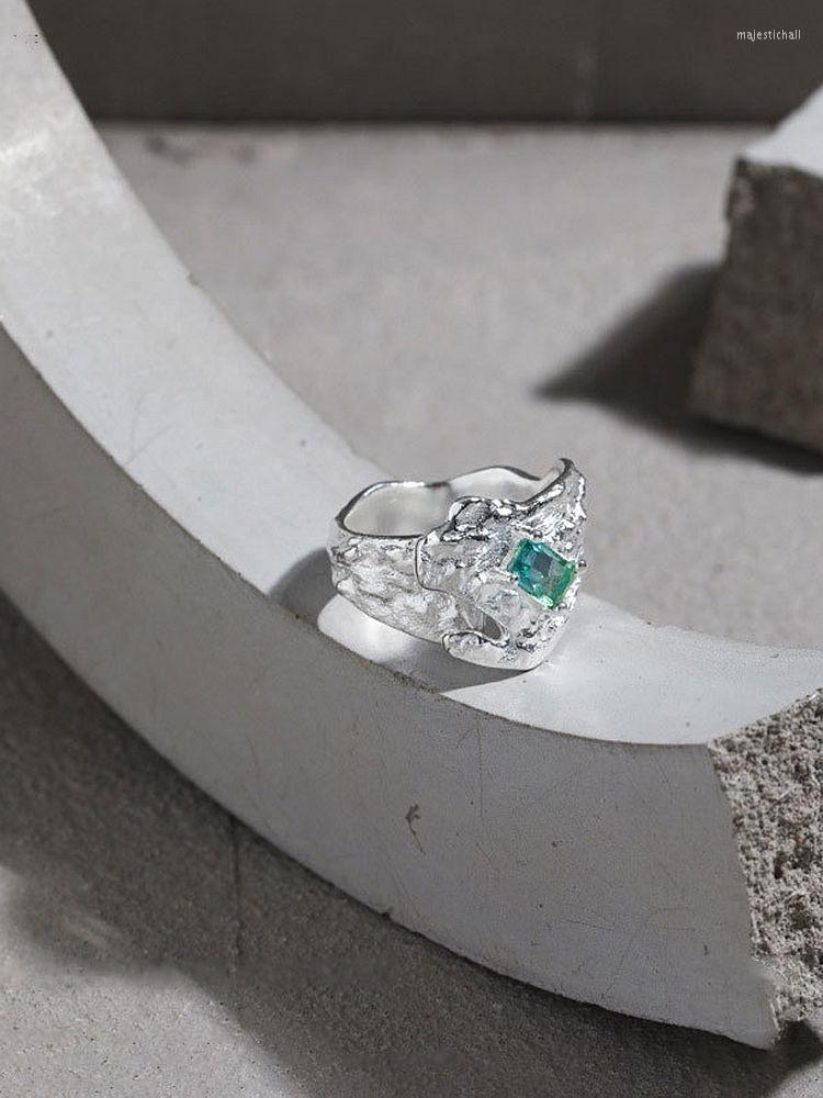 

Cluster Rings 925 Sterling Silver Zircon Cubic Zirconia Sets For Women Minimalist Luxury Matching Party 2023 Jewelry Personalized